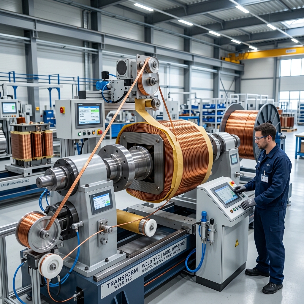 Industrial copper winding machine
